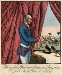 Maréchal généralissime Prince Alexandre Souvorov 1729-1800, vers 1790