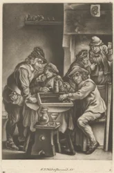 Hommes Jouant au Backgammon