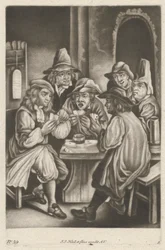 Hommes jouant aux cartes