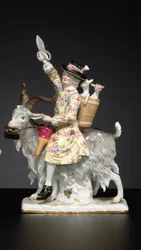Figure de tailleur gallois de Meissen, fin XIXe / XXe siècle