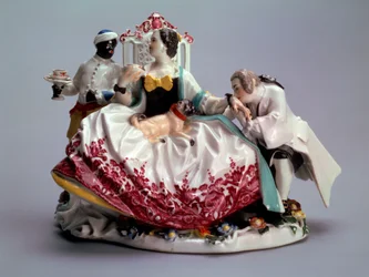 Dame avec un chien de compagnie, 1737