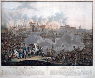 La bataille de Ratisbonne le 23 avril 1809