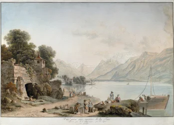 Vue de La Tour-de-Peilz sur le lac Léman