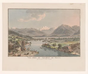 Vue du lac de Thoune depuis le château de Thoune