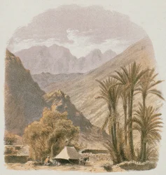 Sinaï. Gravure par Bernatz et alii - Steinkopk J.F. Éditeur