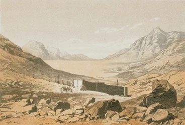 La Vallée de Bostan. Gravure par Bernatz et alii - Steinkopk J.F. Éditeur