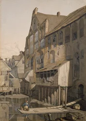 Côté nord du cloître Saint-Jean à Hambourg