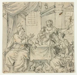 Le Christ à la table de Marie et Marthe