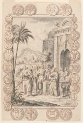 Étude pour Abimelech réprimande Sarah, Planche 81, Physica Sacra