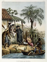 Costumes de Bahia, de "Voyage pittoresque au Brésil", 1835