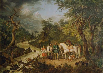 Rodolphe de Habsbourg et le prêtre