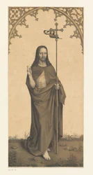 Christ avec un bâton