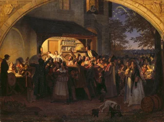 Fête de jardin à Munich