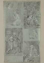 5 études de portraits