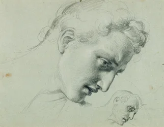 Étude de tête pour "Arindal et Daura"