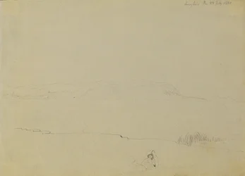 Esquisse de paysage du lac Balaton