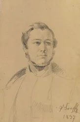 Étude de portrait de Franz Xaver Eckl