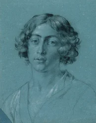 Étude de portrait de "David avec la tête de Goliath"