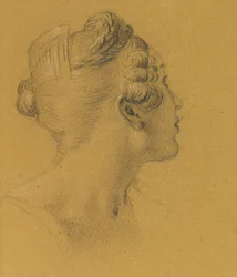 Étude féminine pour les fresques du Hofburg