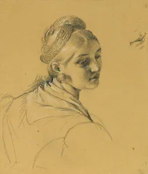 Étude féminine pour "Entrée après la paix de Paris"