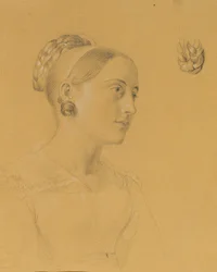 Étude féminine pour "L