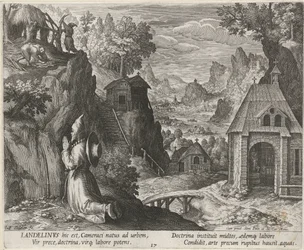Saint Landelin en ermite (Kluizenaars, Oraculum Anachoreticum)