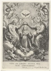 Couronnement de Marie avec des chœurs d