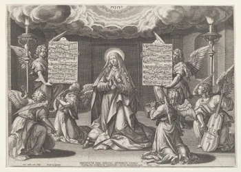 Magnificat : La Vierge entourée d
