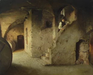 Une cave à vin, c.1872