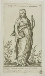 Enterpe, Muse de la Musique, planche 10 de Parnassus Biceps