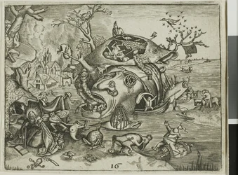 La Tentation de Saint Antoine, planche 16 des Emblemata Secularia