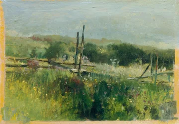 Prairie avec clôture