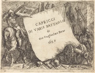 Capricci di varie battaglie Page de titre, 1635