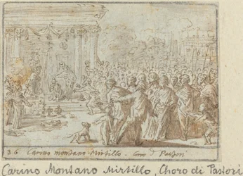 Chœur de bergers : Carino, Montano et Mirtillo