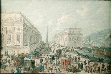 Vue du port de Messine