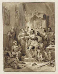 Le comte Guillaume V devient fou et tue Gerrit van Wateringen, 1357