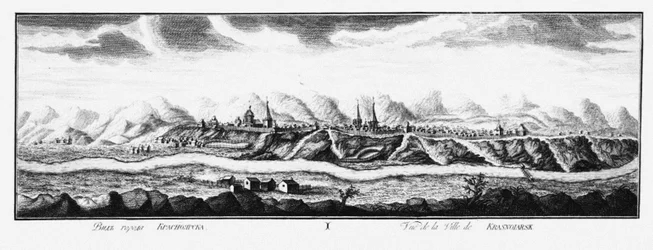 Vue de Krasnoïarsk, ca 1735