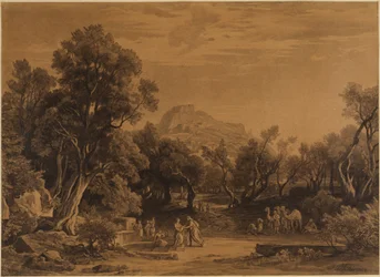 Éliézer et Rébecca au puits (Genèse 24, 17-18)