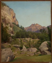 Paysage montagneux suisse