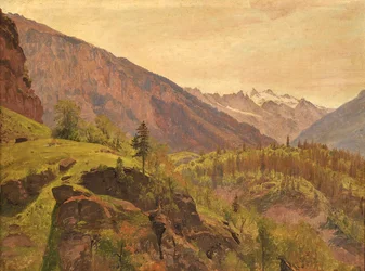 Paysage montagneux suisse