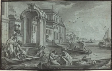 Fantaisie vénitienne avec une arche ornementale