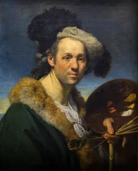 Autoportrait avec palette