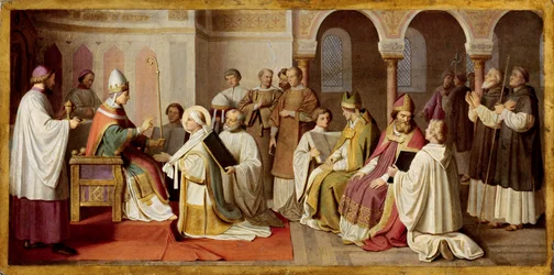 Boniface reçoit la consécration épiscopale du pape