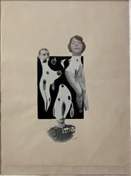 Vénus au Bain du Roi Collage par Johannes Baargeld
