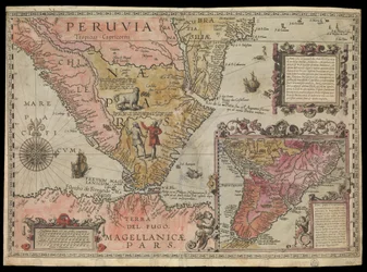 La pointe sud du Pérou, Amérique du Sud, vers 1590