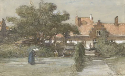 Cour du Heilige Geesthofje sur la Palviljoensgracht à La Haye