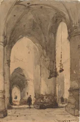 Intérieur de la Sint-Bavokerk à Haarlem