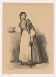 Femme en costume italien
