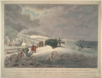 Arrivée de la Résolution et de la Découverte sur la côte est du Kamtchatka, 1779