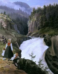 Rivière Rukkedals à Nes dans Hallingdal
